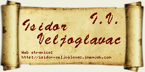 Isidor Veljoglavac vizit kartica